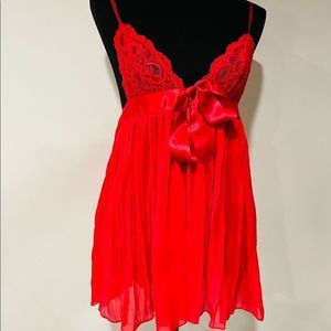 Victorious Sectret Red Sexy Nightgown S XS